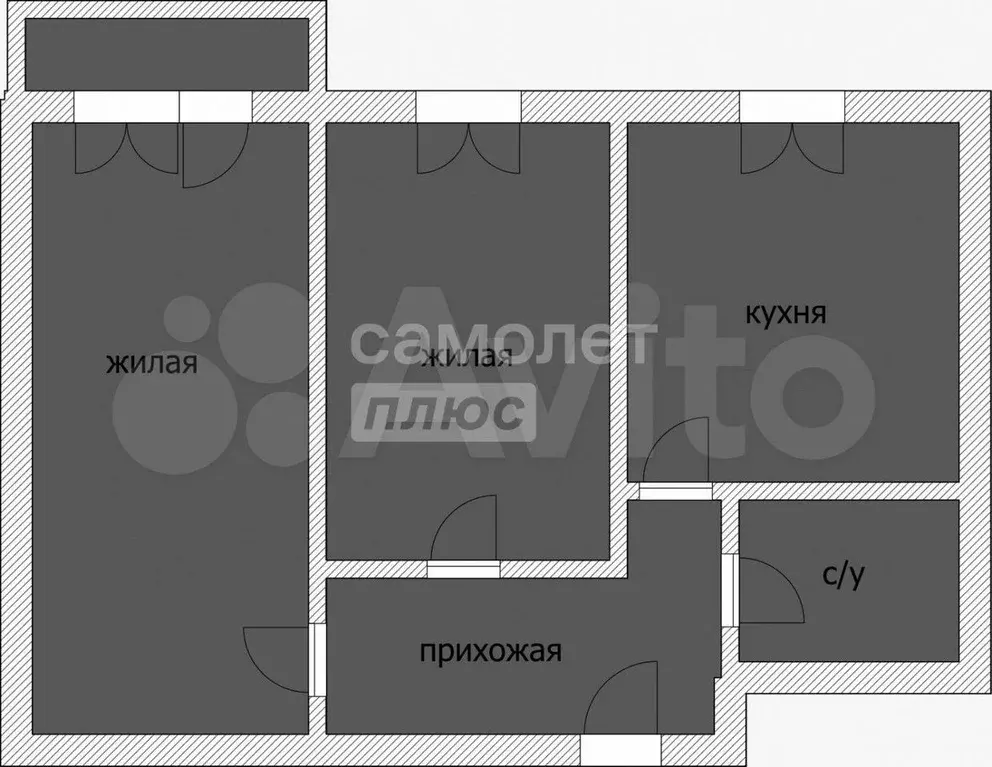 2-к. квартира, 42,4 м, 4/5 эт. - Фото 1