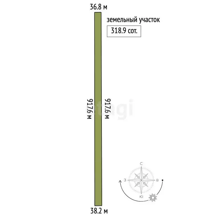 Участок в Синицынское сельское поселение, село Васильковое, Светлая ... - Фото 1