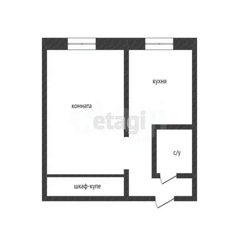 1-к кв. Курганская область, Курган ул. Гоголя, 36 (31.9 м) - Фото 2