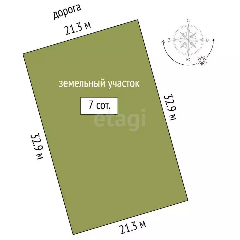 Участок в Тюменский район, ТСН Пятница, Новогодняя улица (7 м) - Фото 0