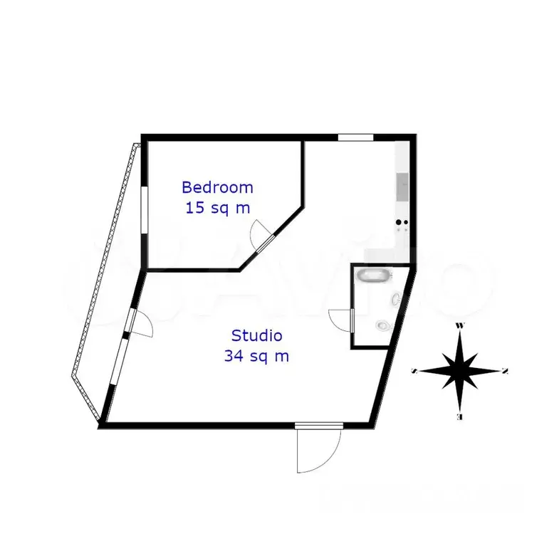 2-к. квартира, 65 м, 3/9 эт. - Фото 0