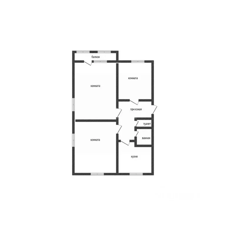 3-к кв. Белгородская область, Строитель Яковлевский городской округ, ... - Фото 2