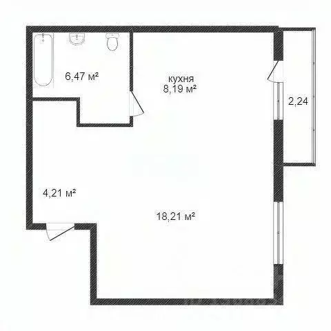 1-к кв. Хабаровский край, Комсомольск-на-Амуре Пионерская ул., 37 ... - Фото 2