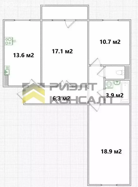 3-комнатная квартира: Омск, 6-й Амурский проезд, 10 (77 м) - Фото 0