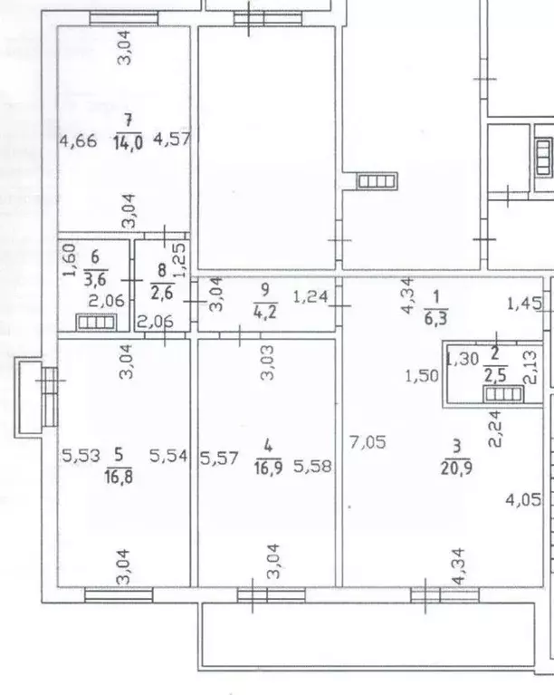 3-к кв. Челябинская область, Челябинск просп. Краснопольский, 29 (87.8 ... - Фото 1