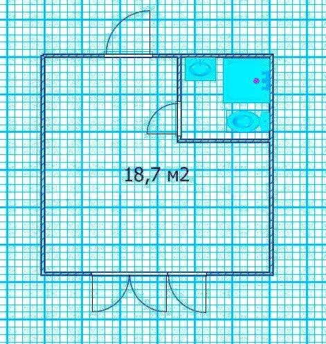 Квартира-студия, 18,7 м, 2/14 эт. - Фото 0