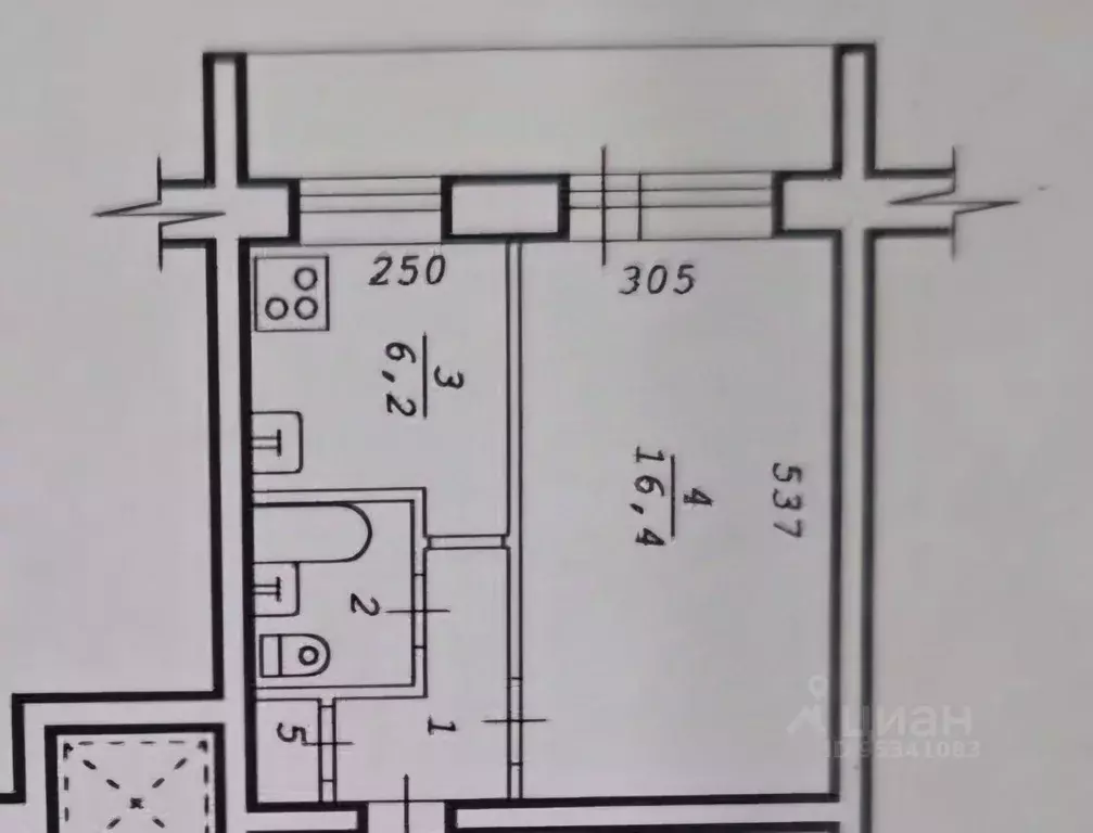 1-к кв. Новосибирская область, Новосибирск Путевая ул., 17 (29.1 м) - Фото 2