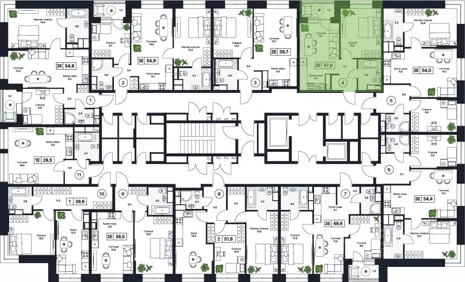 1-к кв. Московская область, Пушкино Пушкино Град жилой комплекс, к3 ... - Фото 2