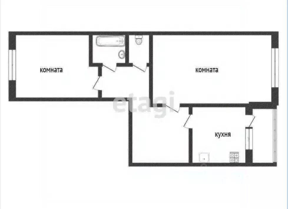 2-к кв. Ленинградская область, Кириши Молодежный бул., 3 (52.1 м) - Фото 2