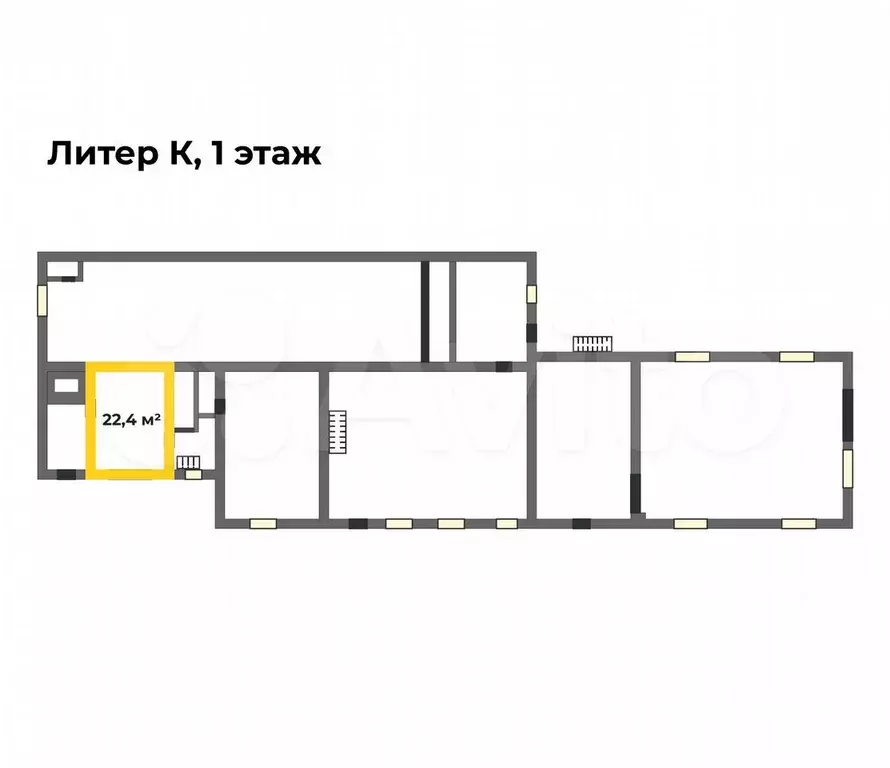 Офис, 22.4 м - Фото 0