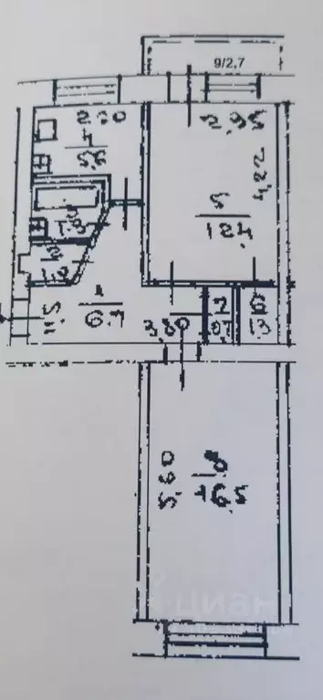 2-к кв. Башкортостан, Уфа ул. Гоголя, 80 (47.0 м) - Фото 1