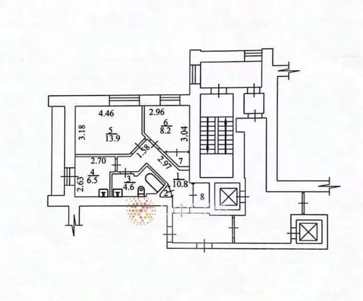 2-к кв. Новосибирская область, Новосибирск Линейная ул., 29/1 (46.0 м) - Фото 1