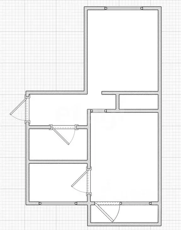 2-к кв. Татарстан, Казань Тверская ул., 9 (46.1 м) - Фото 2