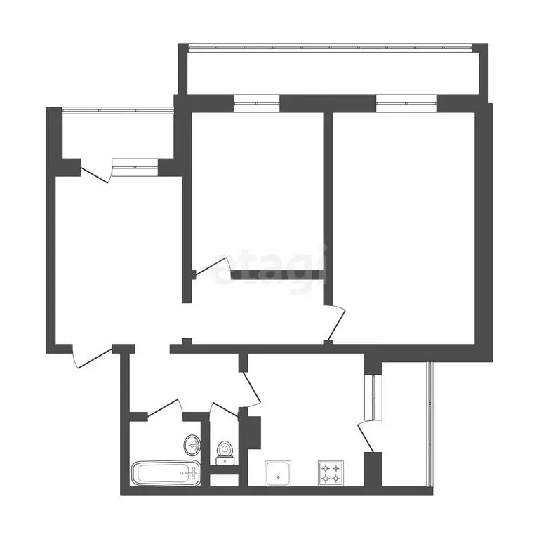 3-комнатная квартира: Белгород, бульвар Юности, 43 (76 м) - Фото 0