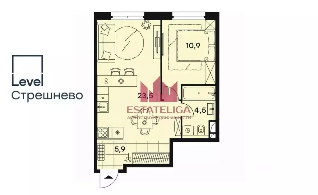 2-к кв. Москва Волоколамское ш., 81/2с3 (46.0 м) - Фото 2