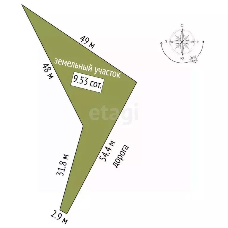 Участок в Крым, Симферопольский район, Трудовское с/пос, с. Лазаревка ... - Фото 2