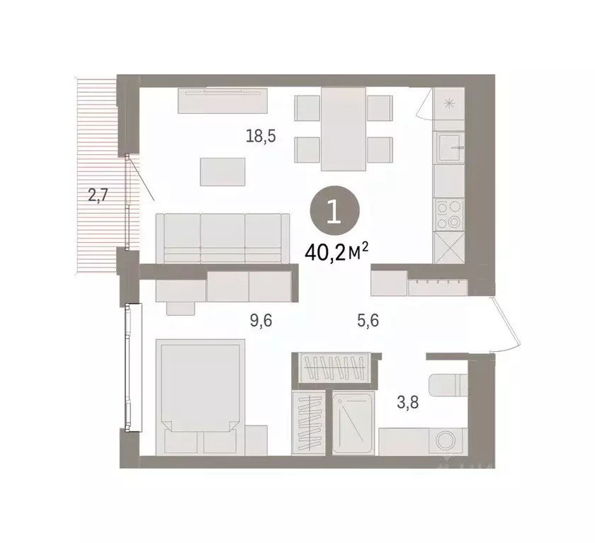 1-к кв. Свердловская область, Екатеринбург Сортировочный жилрайон, ... - Фото 0
