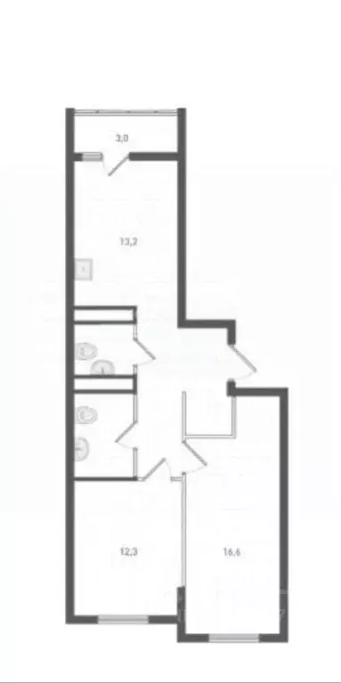 2-к кв. Свердловская область, Екатеринбург ул. Учителей, 33/3 (59.95 ... - Фото 1