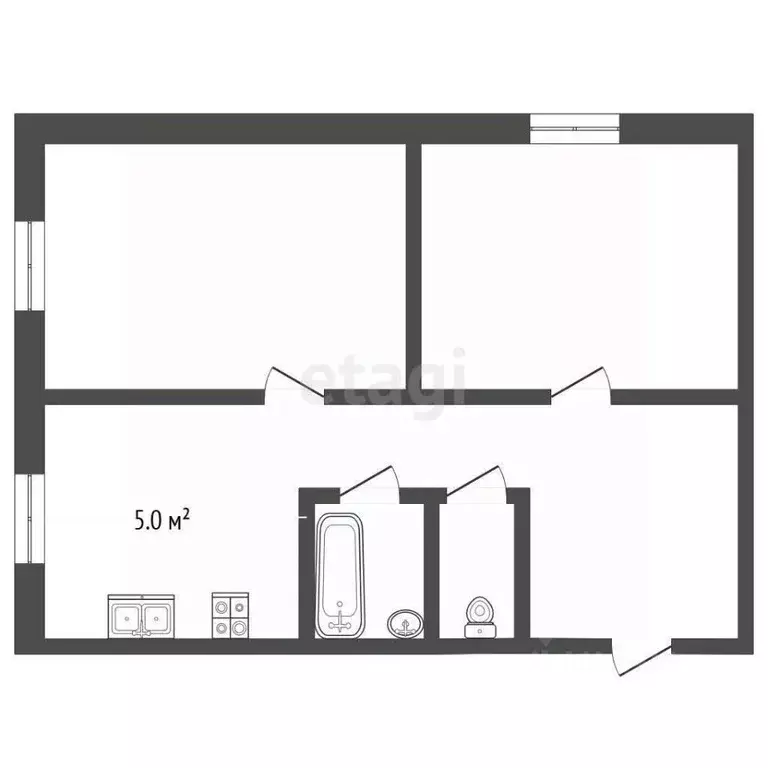 2-к кв. Кемеровская область, Прокопьевск ул. Павлова, 5 (41.0 м) - Фото 2