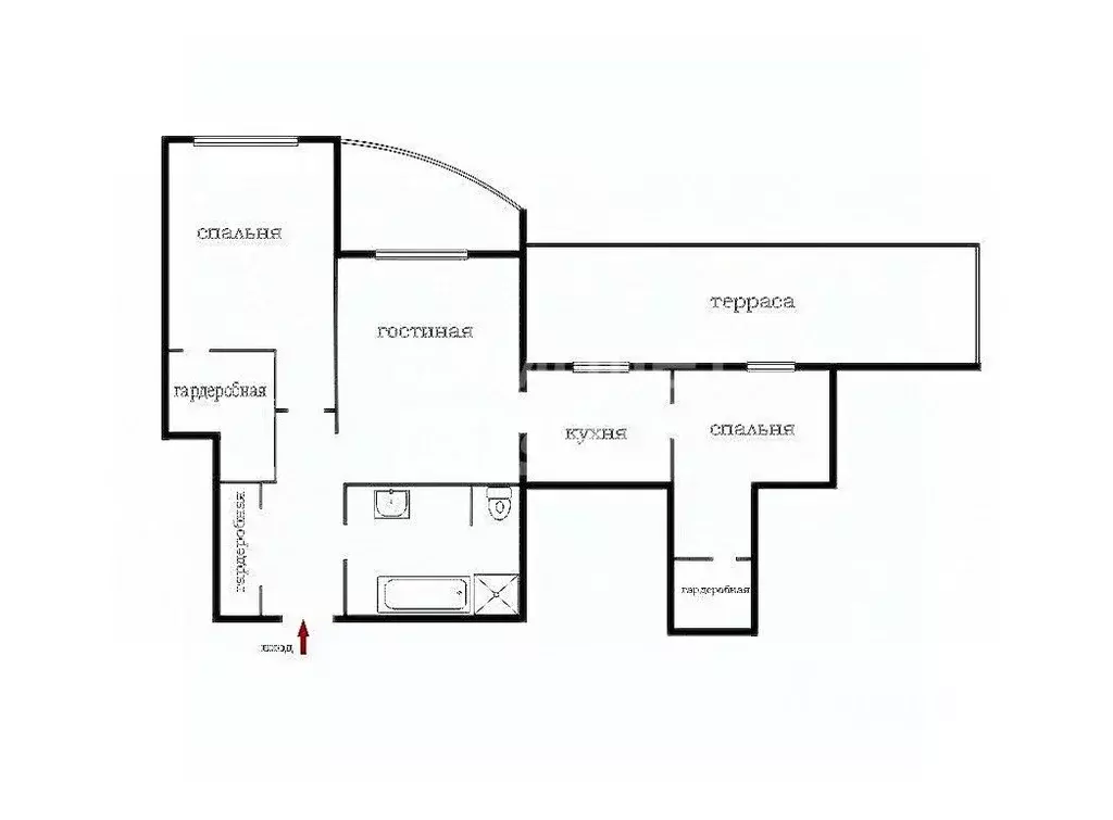 3-к кв. Санкт-Петербург Новочеркасский просп., 33к3 (105.0 м) - Фото 2