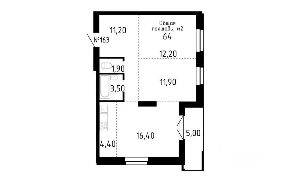 3-к кв. Алтайский край, Барнаул ул. Никитина, 12 (64.0 м) - Фото 0