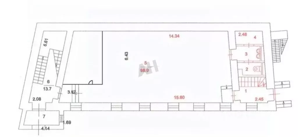 Помещение свободного назначения в Москва Кривоарбатский пер., 13С2 ... - Фото 2