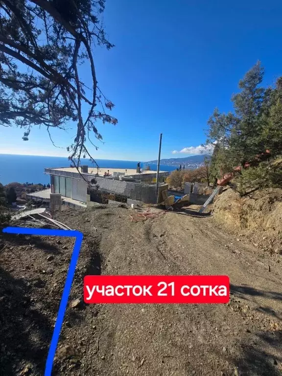 Участок в Крым, Ялта муниципальный округ, Отрадное пгт ш. Дражинского, ... - Фото 1