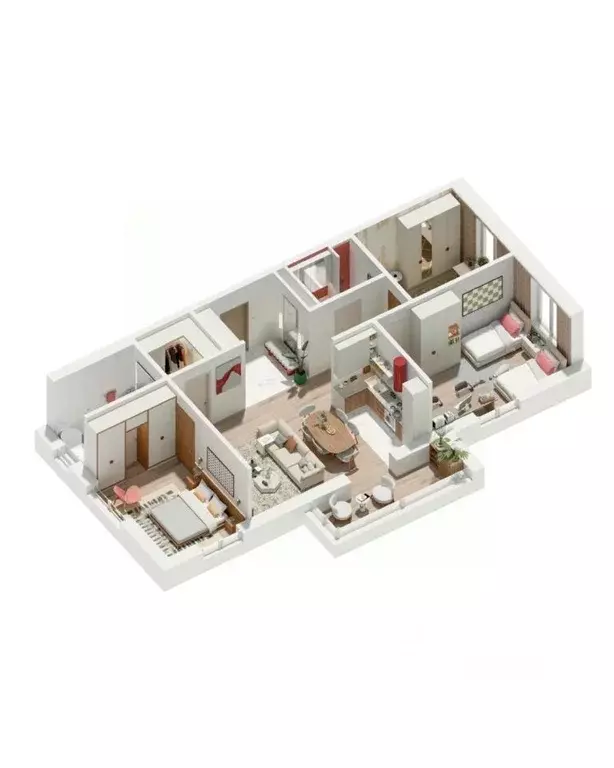 3-к кв. Калужская область, Обнинск Заовражье жилрайон, Новый город ... - Фото 2