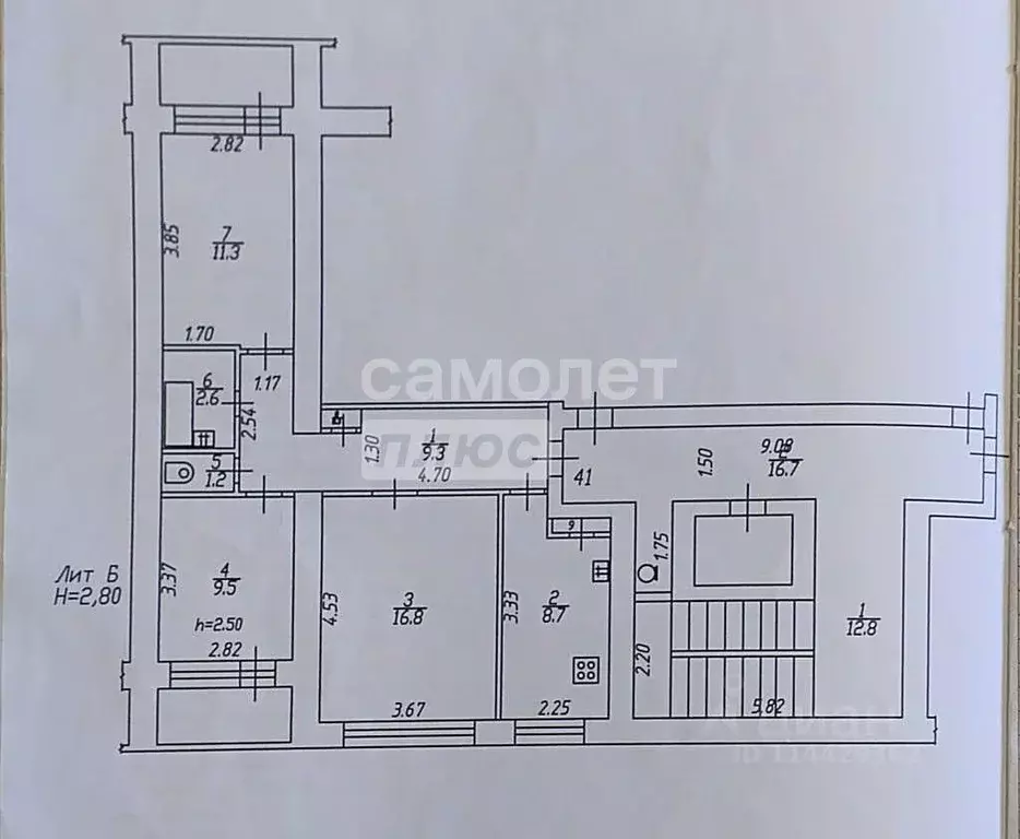 3-к кв. Краснодарский край, Краснодар ул. Имени Тургенева, 144 (60.1 ... - Фото 2