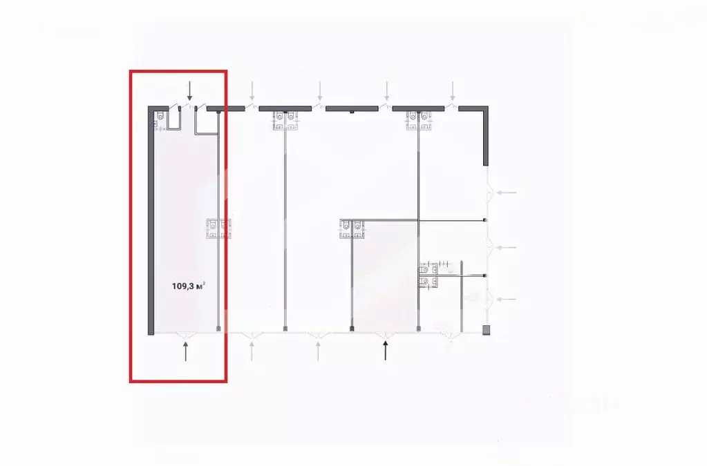 Помещение свободного назначения в Москва Тушинская ул., 24С15 (109 м) - Фото 2