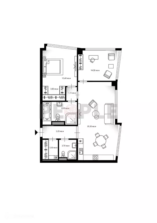 Продаётся 3-к квартира, 90.3 м - Фото 0
