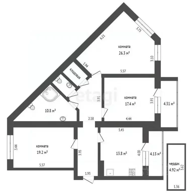 3-к кв. Ярославская область, Ярославль ул. Академика Колмогорова, 14 ... - Фото 1