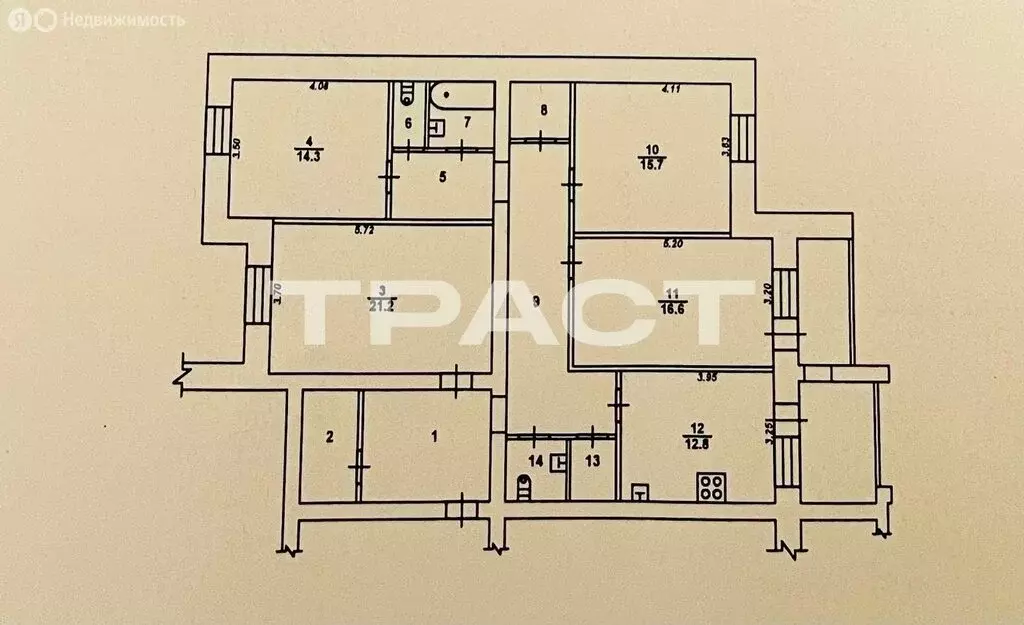 4-комнатная квартира: Воронеж, улица Генерала Лизюкова, 80 (120.9 м) - Фото 1