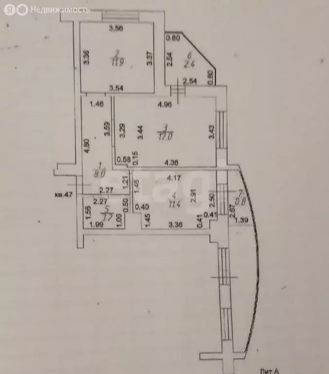 2-комнатная квартира: Усады, Счастливая улица, 4 (51.5 м) - Фото 0