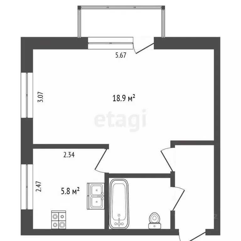 1-к кв. Камчатский край, Петропавловск-Камчатский ул. Максутова, 12 ... - Фото 1