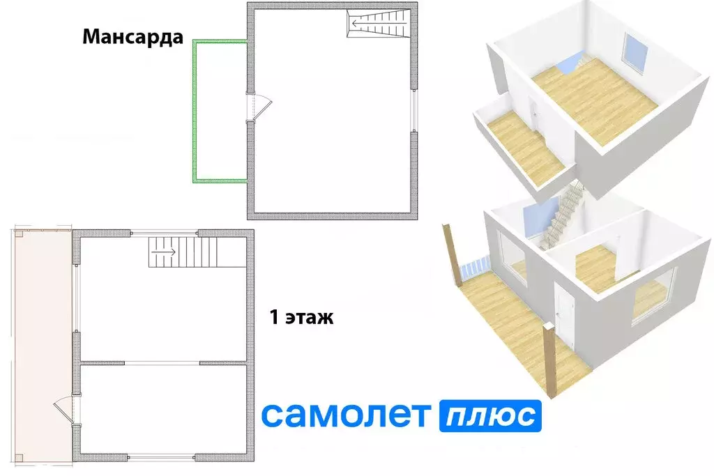 Дом в деревня Осиновка, Береговая улица, 14А (51 м) - Фото 1