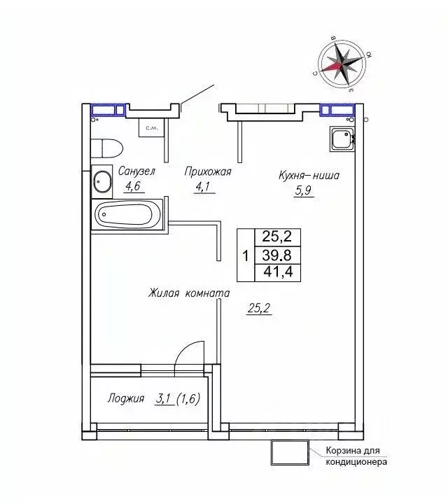 1-к кв. Приморский край, Надеждинский район, пос. Новый ул. Ленина, ... - Фото 1