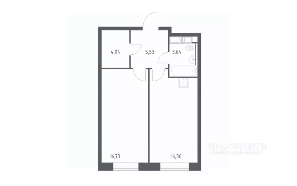 2-к кв. Москва Октябрьская ул., 98 (46.5 м) - Фото 1