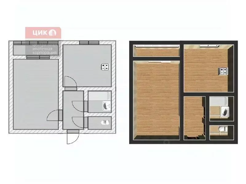 1-к кв. Рязанская область, Рязань Полевая ул., 4 (32.5 м) - Фото 2