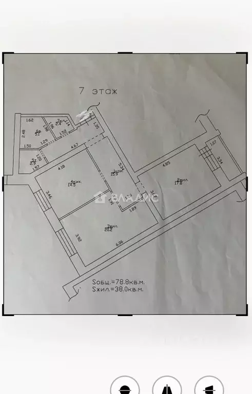 2-к кв. Смоленская область, Смоленск ул. Гарабурды, 15в (78.8 м) - Фото 1