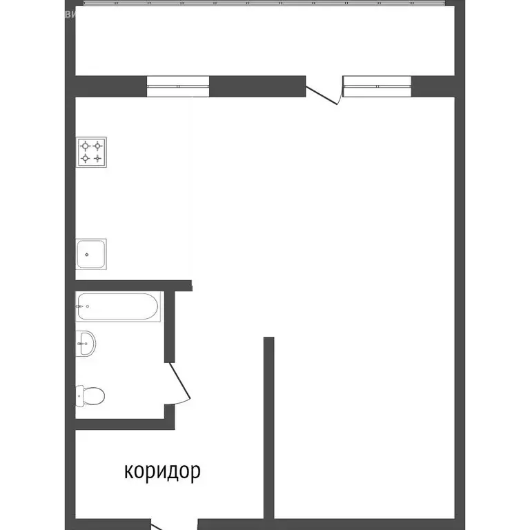 Квартира-студия: Улан-Удэ, Ключевская улица, 90В (41.7 м) - Фото 0