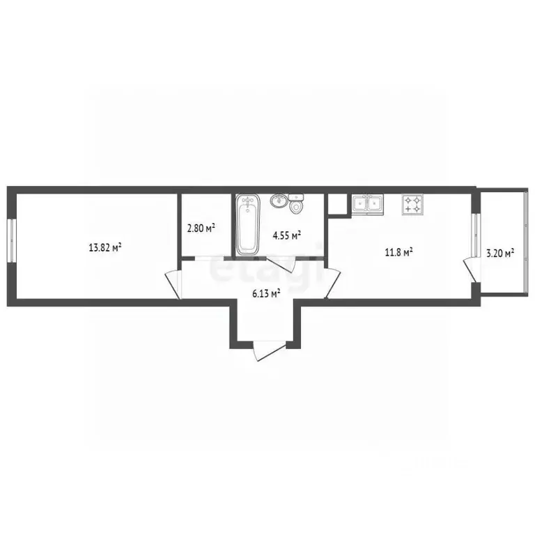 1-к кв. Санкт-Петербург просп. Юнтоловский, 47к1 (39.3 м) - Фото 2