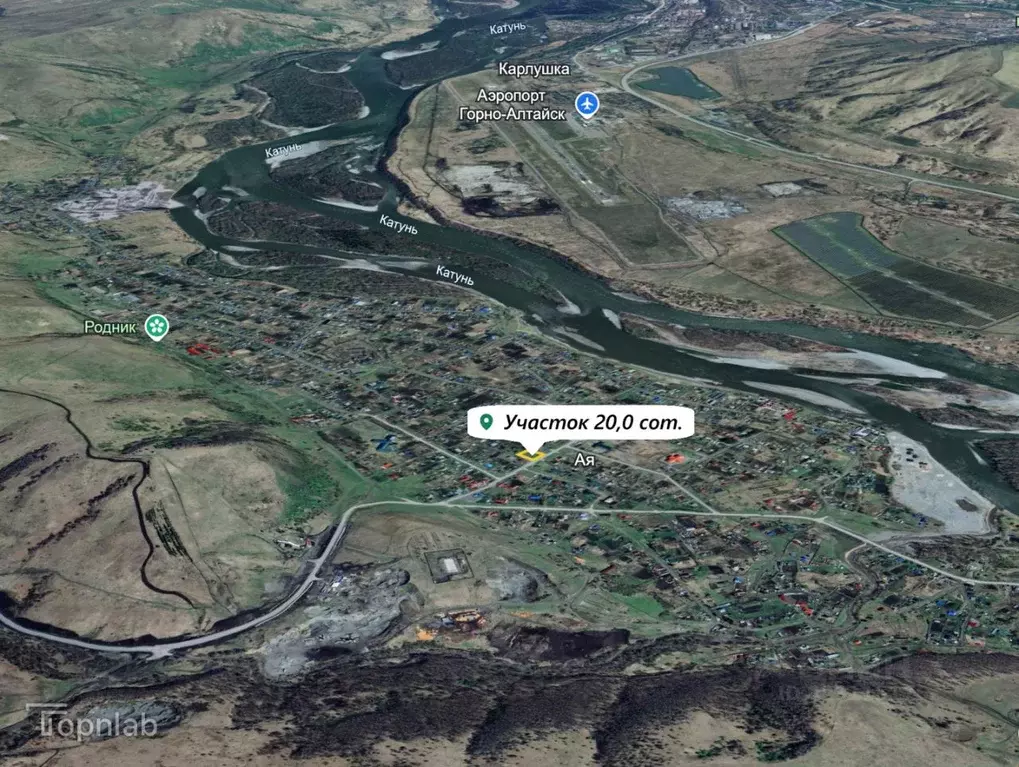 Участок в Алтайский край, Алтайский район, Айский сельсовет, с. Ая ул. ... - Фото 2