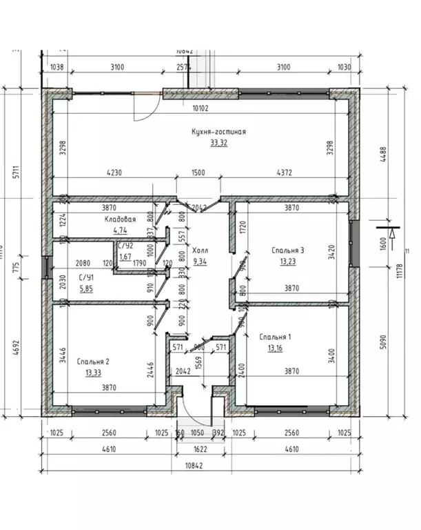 Дом в Ставропольский край, Ставрополь Пламя ДНТ,  (97 м) - Фото 1