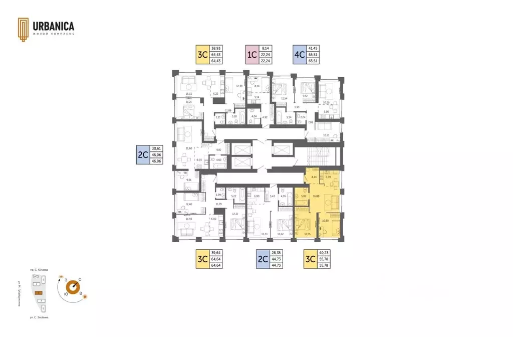 3-к кв. Башкортостан, Уфа Зеленая Роща жилрайон, Урбаника жилой ... - Фото 2