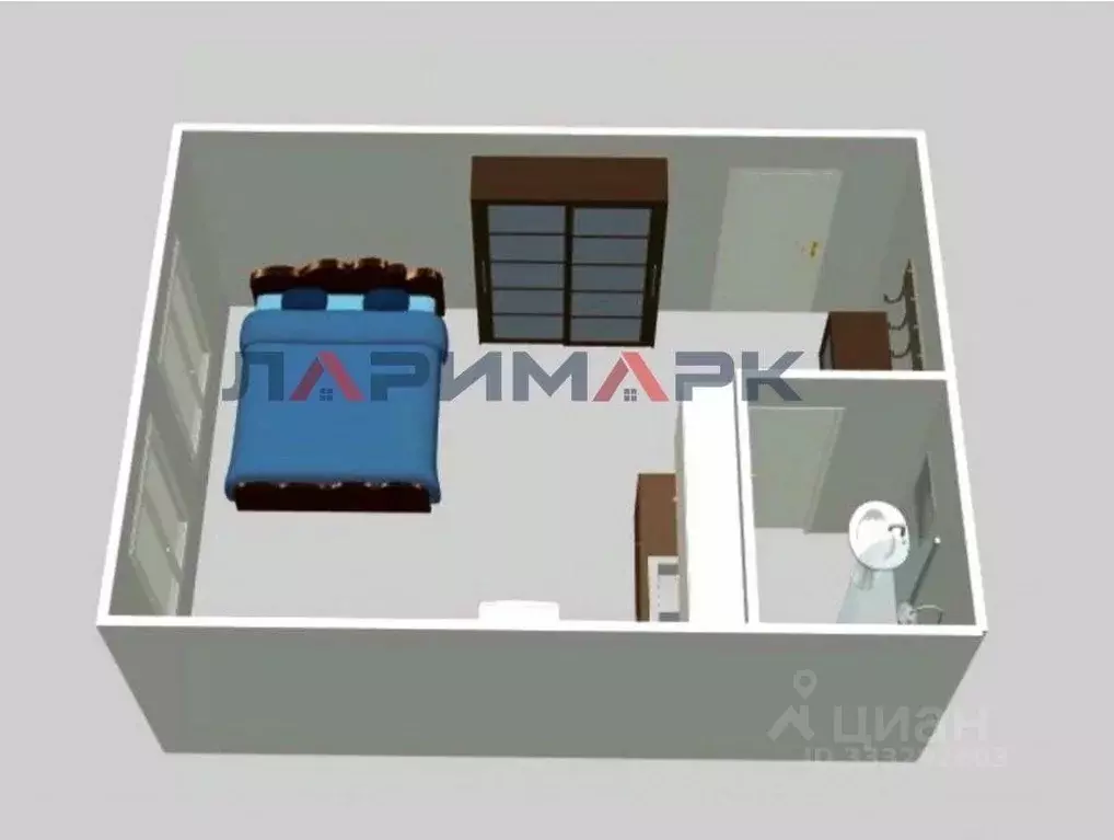 Студия Москва Дорожная ул., 24К2 (17.5 м) - Фото 1