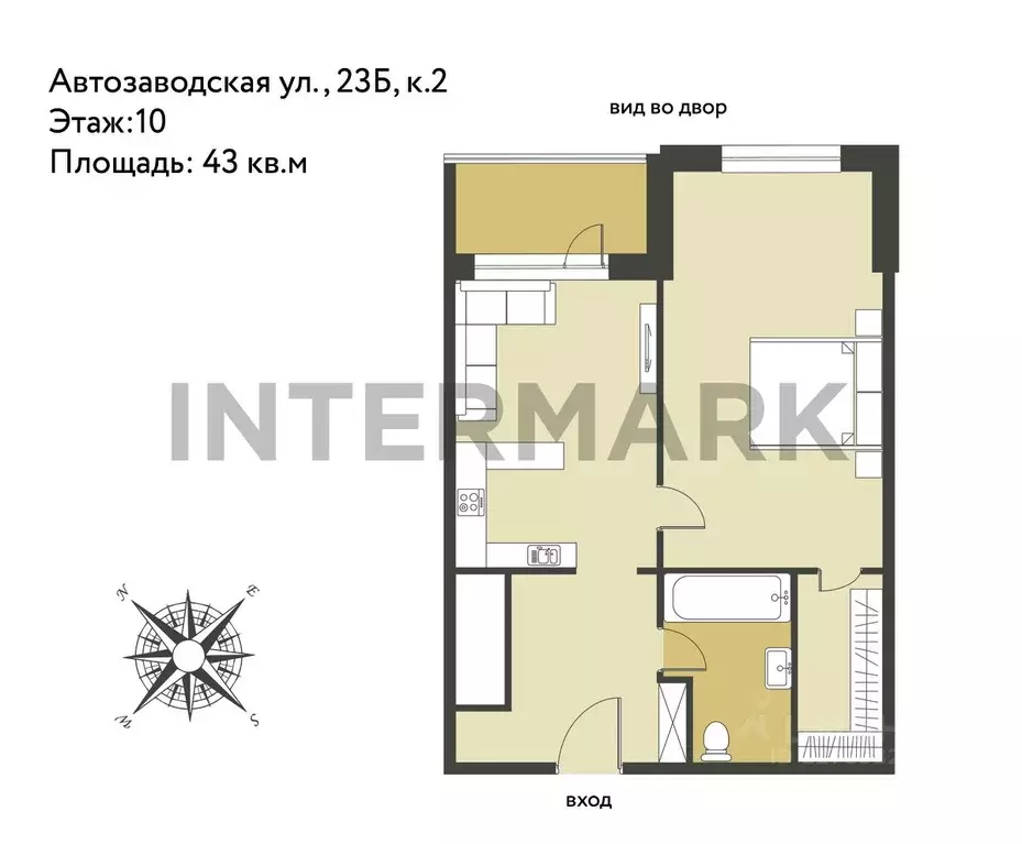 2-к кв. Москва Автозаводская ул., 23Бк2 (43.0 м) - Фото 1