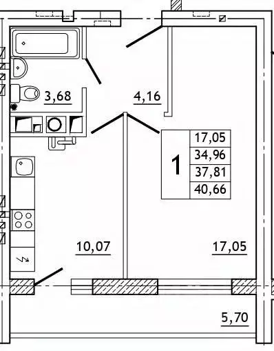 1-к кв. Смоленская область, Смоленский муниципальный округ, д. ... - Фото 0