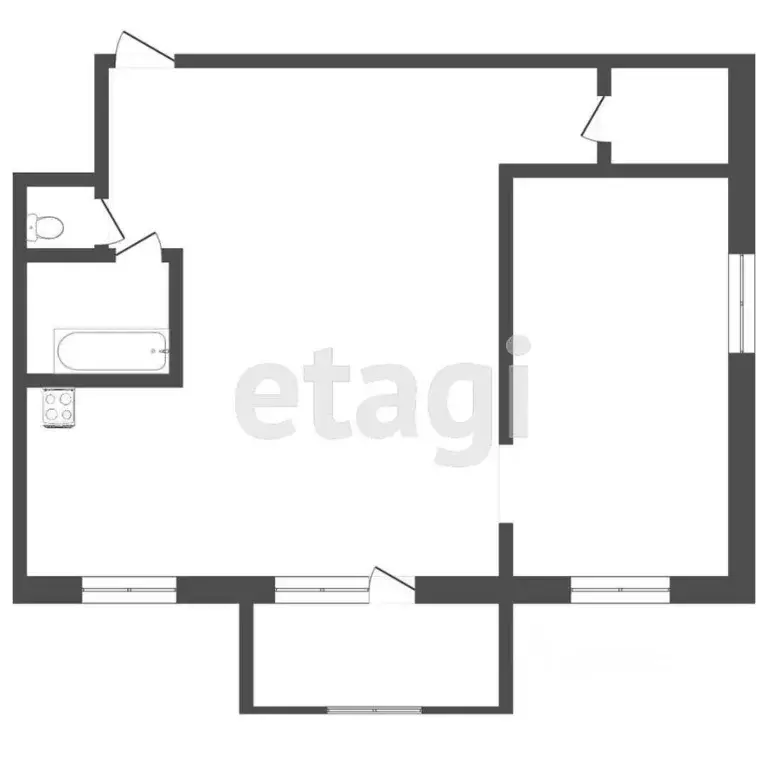 2-к кв. Тюменская область, Тюмень ул. Республики, 171 (41.4 м) - Фото 2