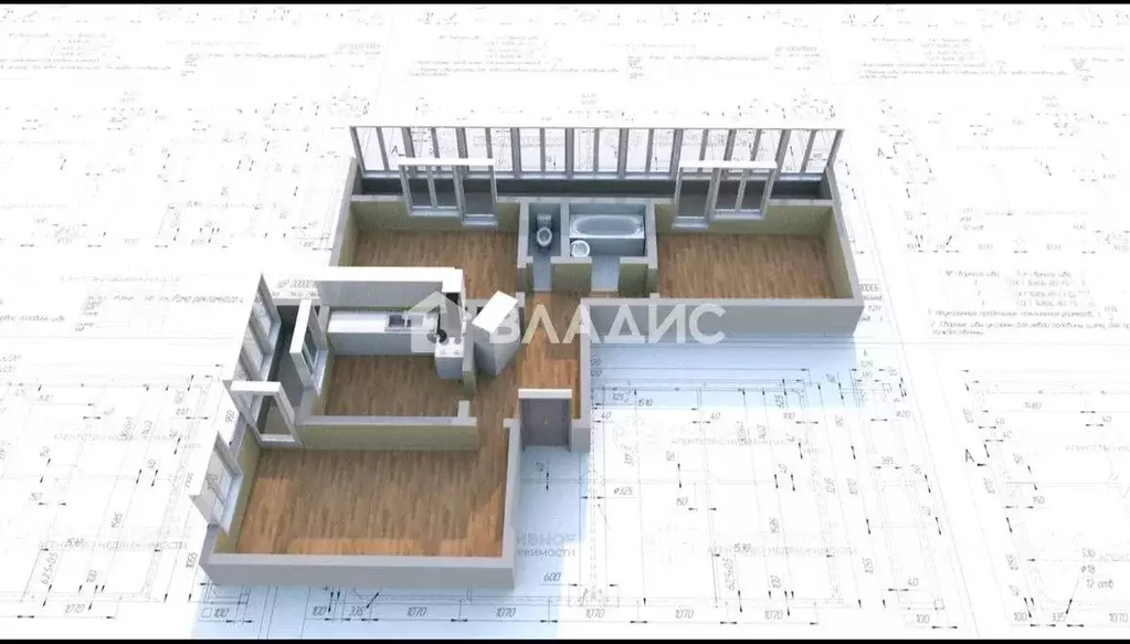 3-к кв. Иркутская область, Ангарск 7-й мкр, 14 (63.3 м) - Фото 2